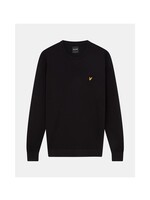 Lyle&Scott Lyle&Scott-cotton-crew-neck-jumper-z865-jet-black