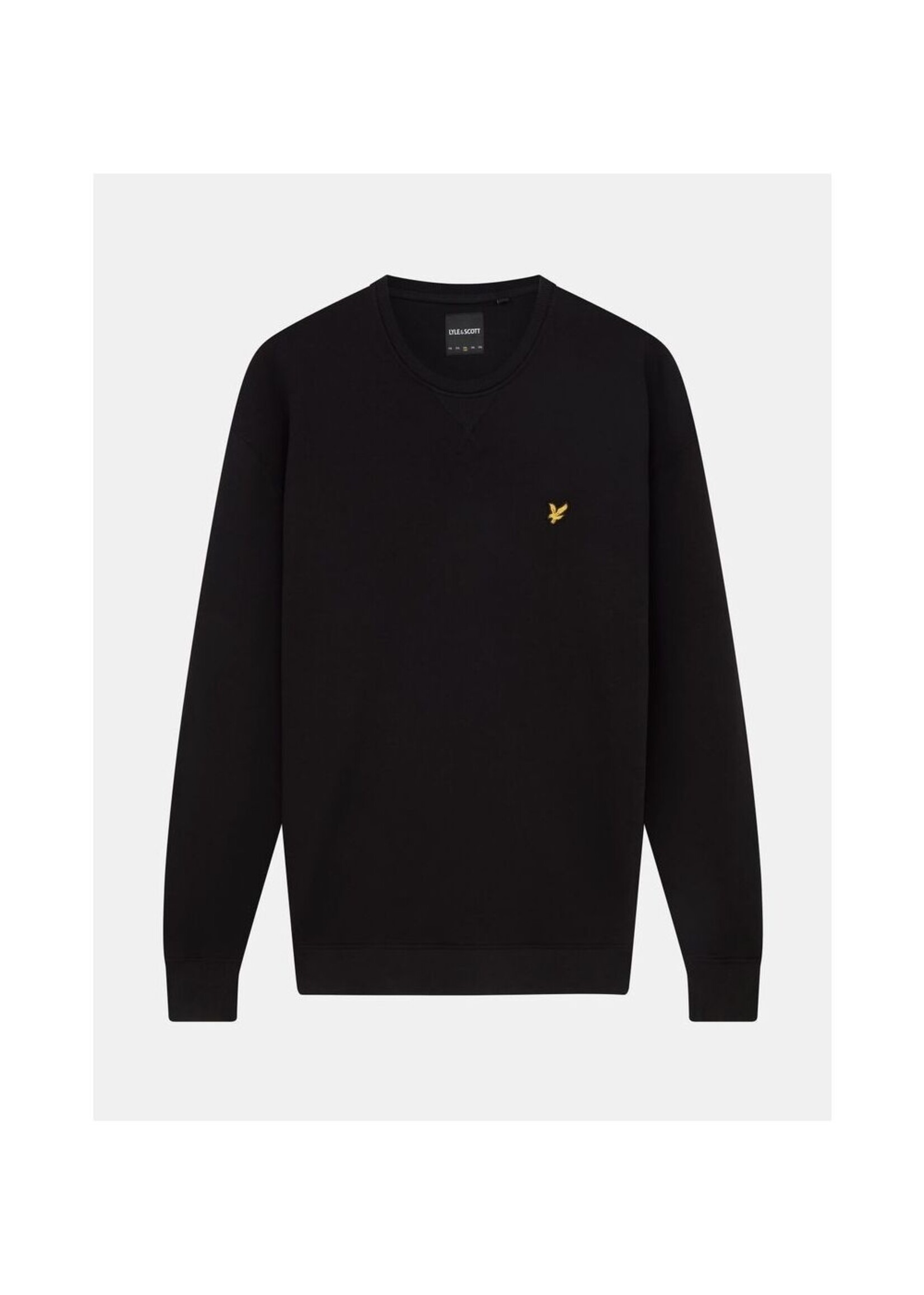 Lyle&Scott Lyle&Scott-cotton-crew-neck-jumper-z865-jet-black