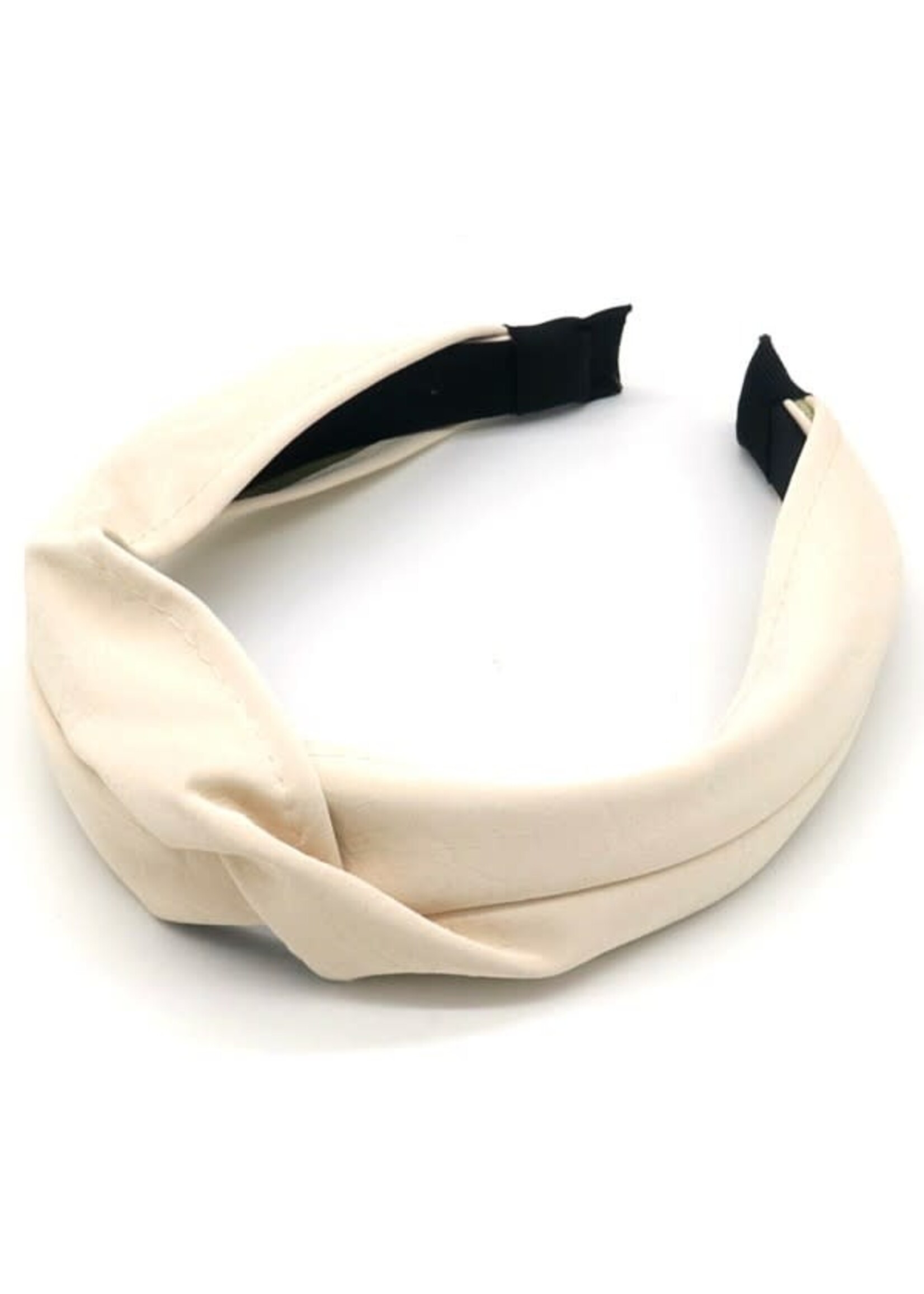 Diadeem Beige leerlook