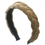 Haarband cognac  fluweel