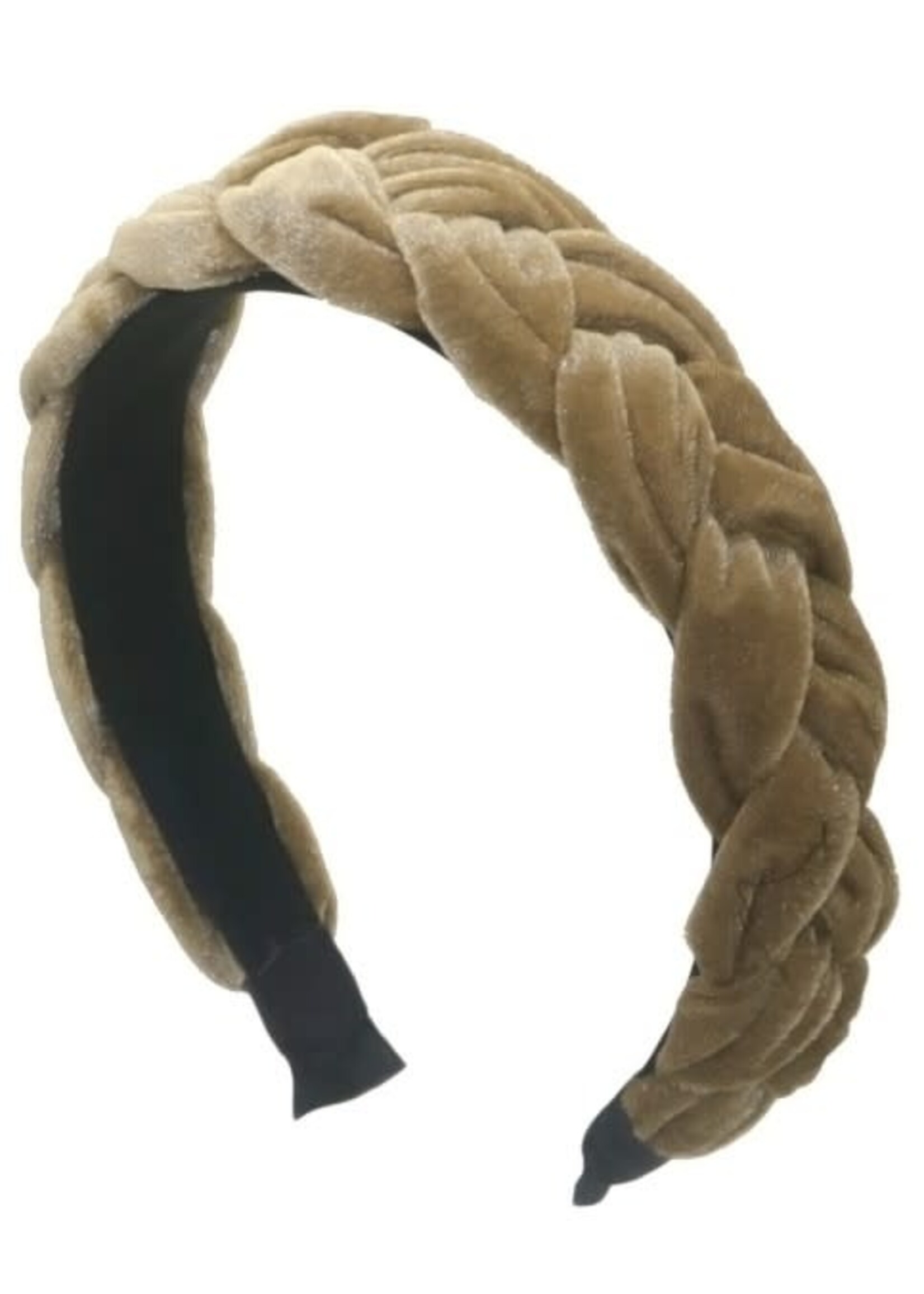 Haarband cognac  fluweel