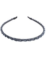 Haarband glitter blauw