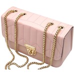 Tasje  roze met gouden ketting