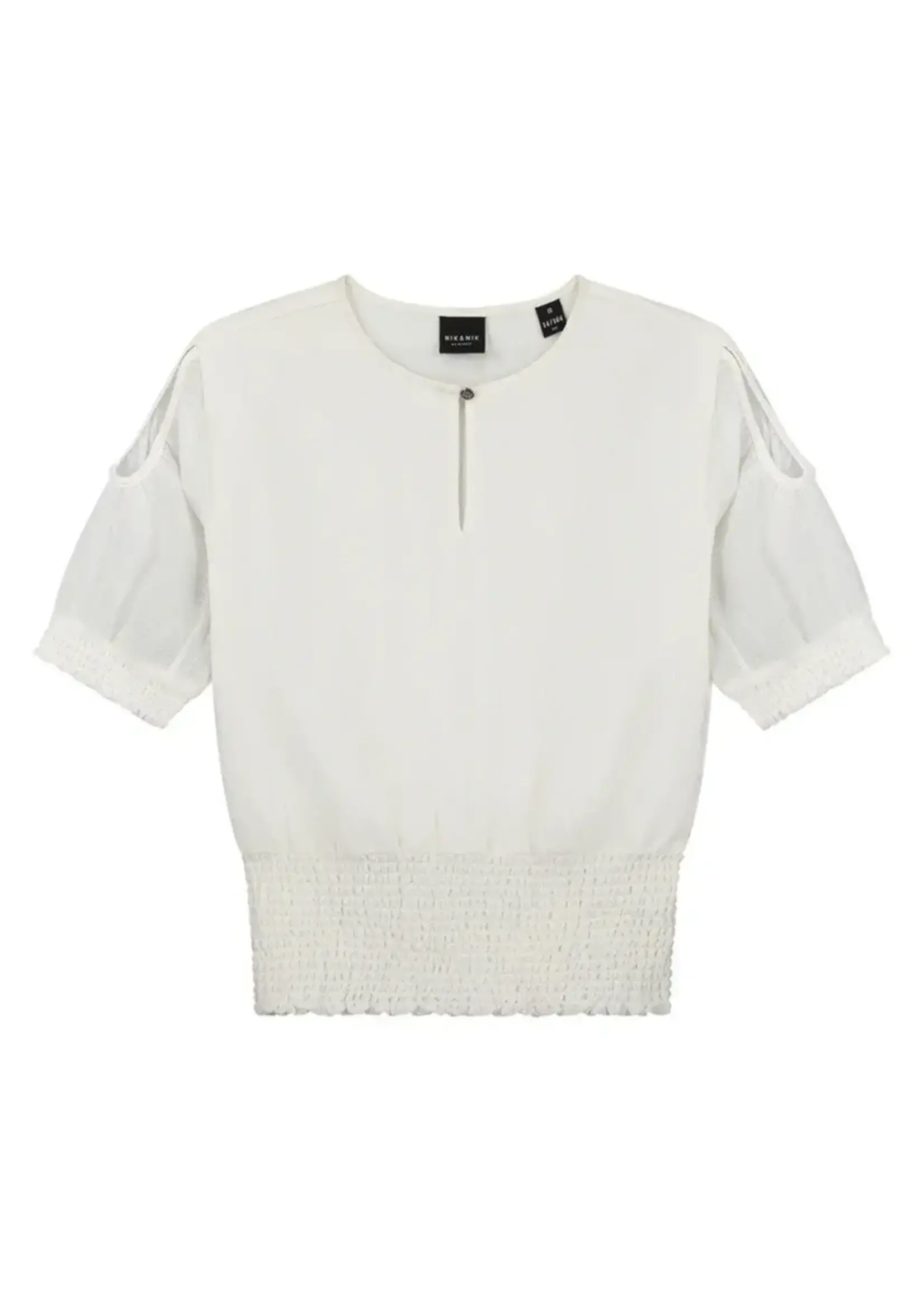 Nik&Nik Nik&Nik Kingston Blouse Off White G 6-673 2402