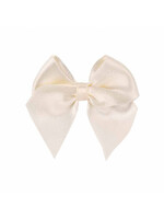 Condor Condor Hair clip satin bow. .5,5 cms off white