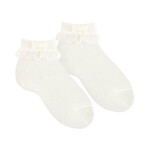 Condor Condor Ceremony  socks bow and littlepearls off white
