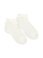 Condor Condor Ceremony  socks bow and littlepearls off white