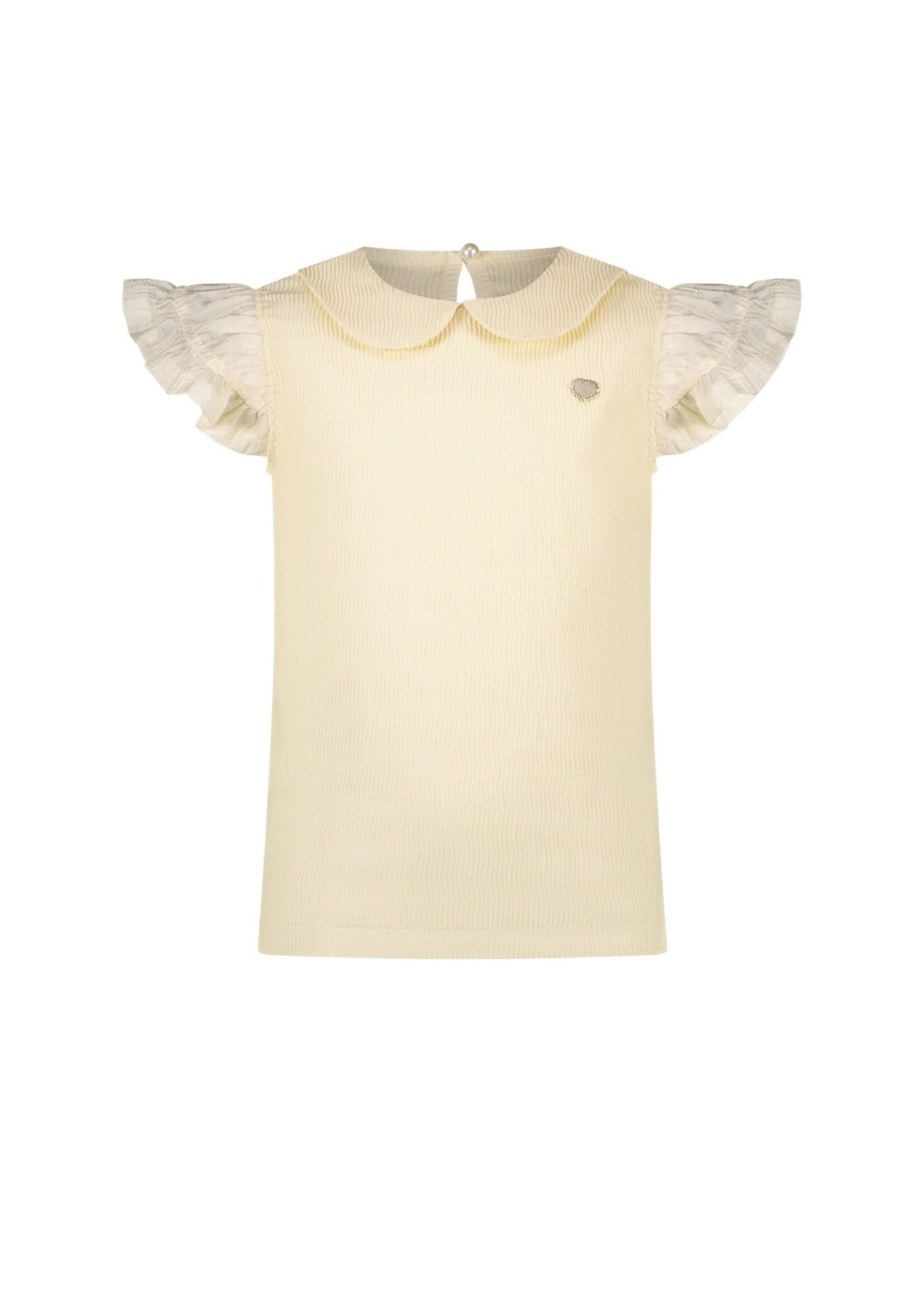 Le Chic Le Chic Nicola voile T-shirt C312-5400 Off White