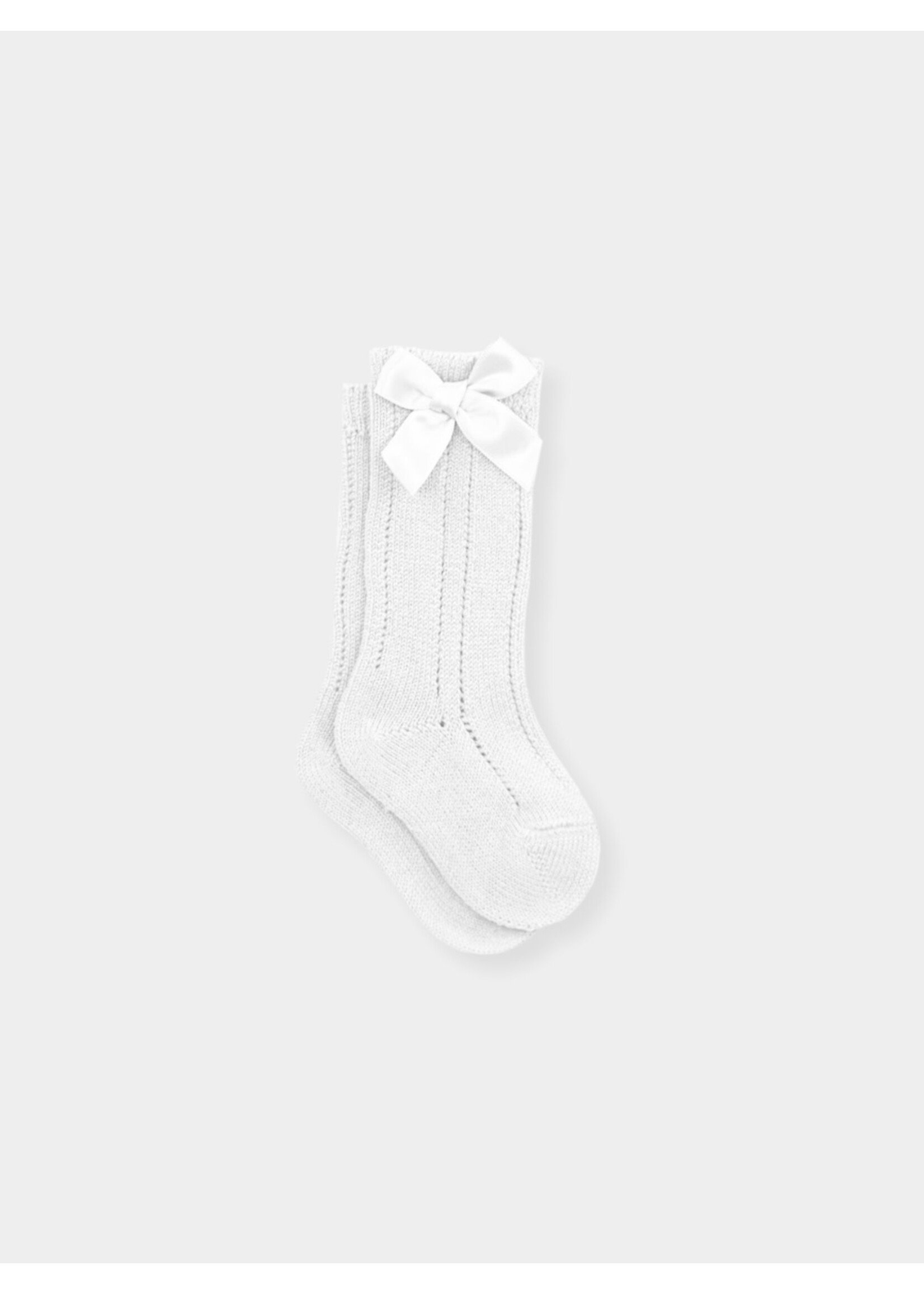 Mac Ilusion Mac Ilusion Calcetin 509-10172 Media Calada Con Lazo (Calados V) Blanco