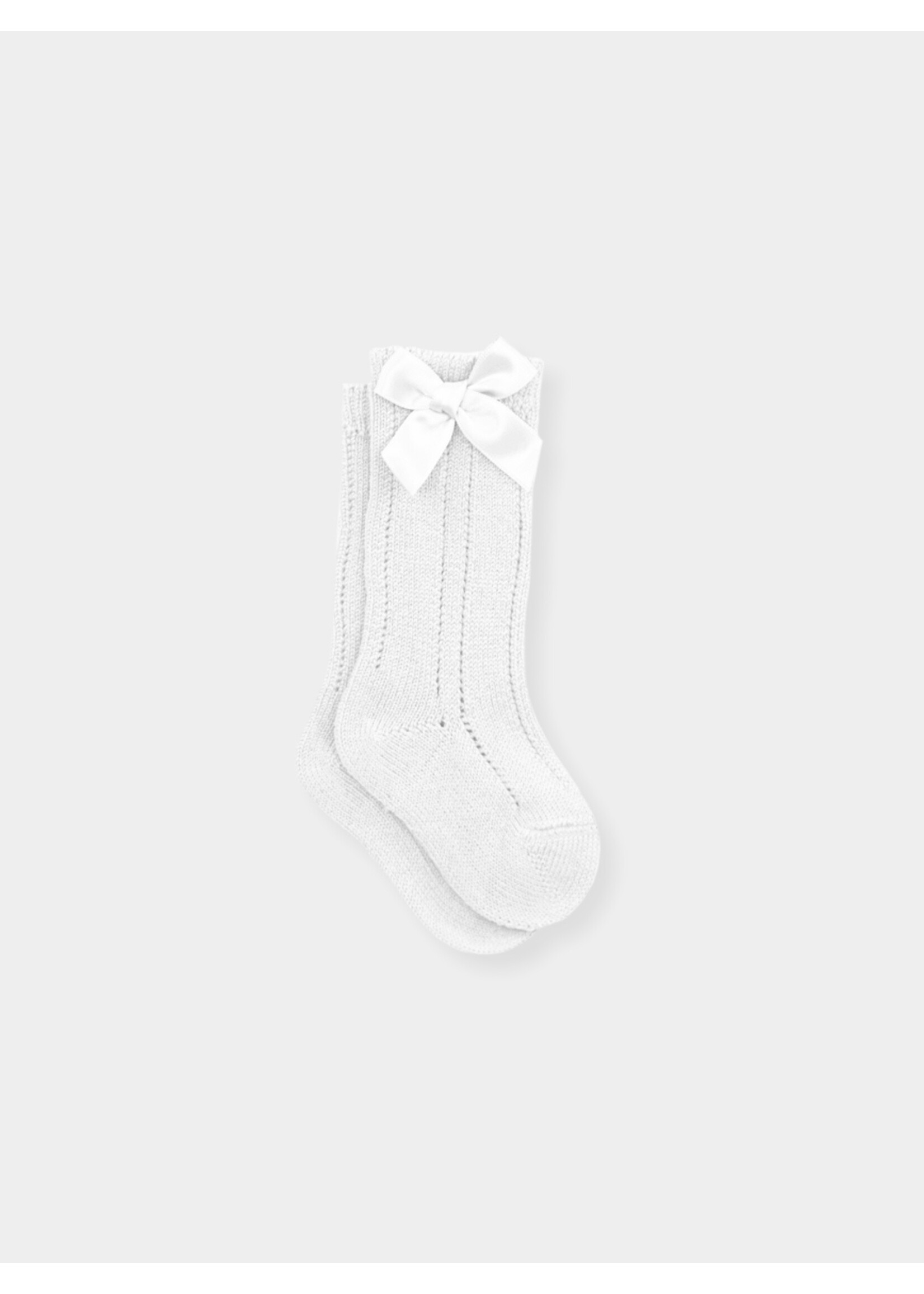 Mac Ilusion Mac Ilusion Calcetin Media Calada 509-10173 (Calado vertical) CON LAZO Blanco