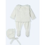 Mac Ilusion Mac Ilusion Traje 3 Piezas con guipur bordado CALA LUNA CrudoB