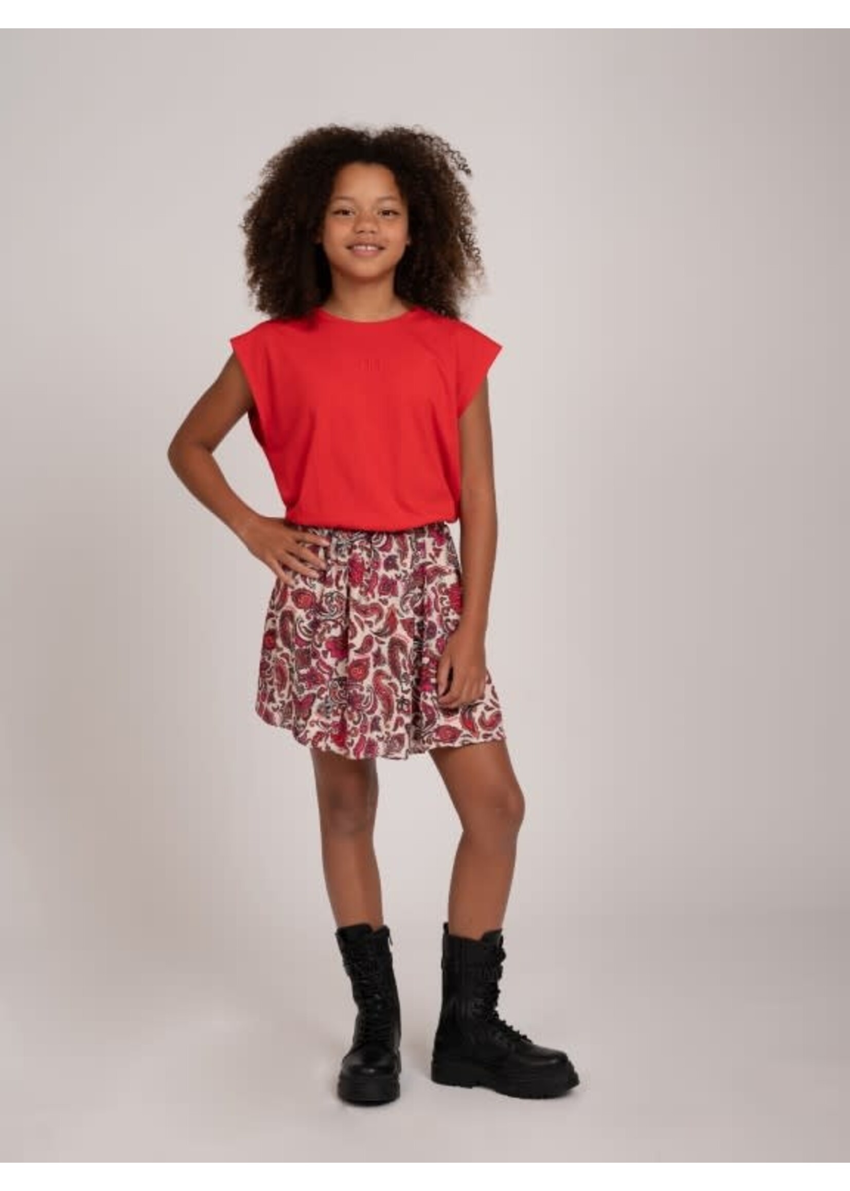 Nik&Nik Nik&Nik Paisley Skirt Vibrant Orange/Fuchsia Pop G 3-883 2404