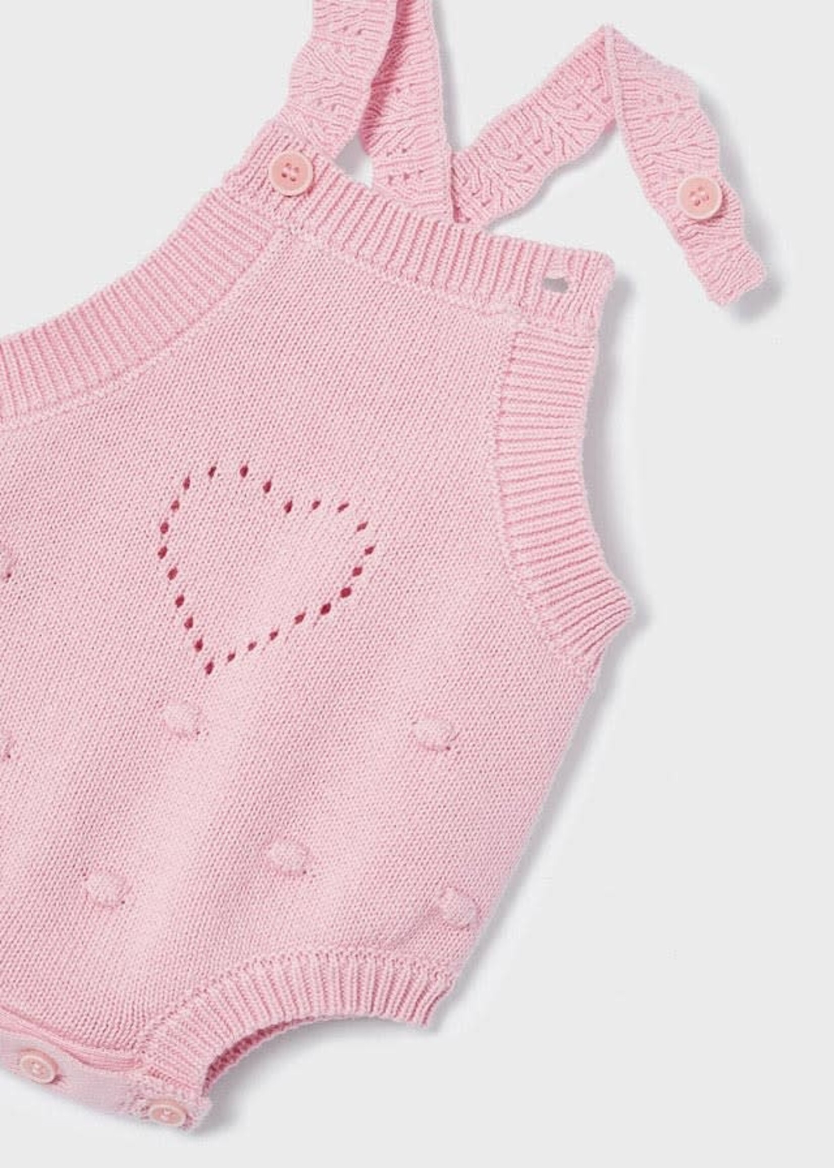 Mayoral Mayoral Knit overalls & tight set Pink - 22 02637