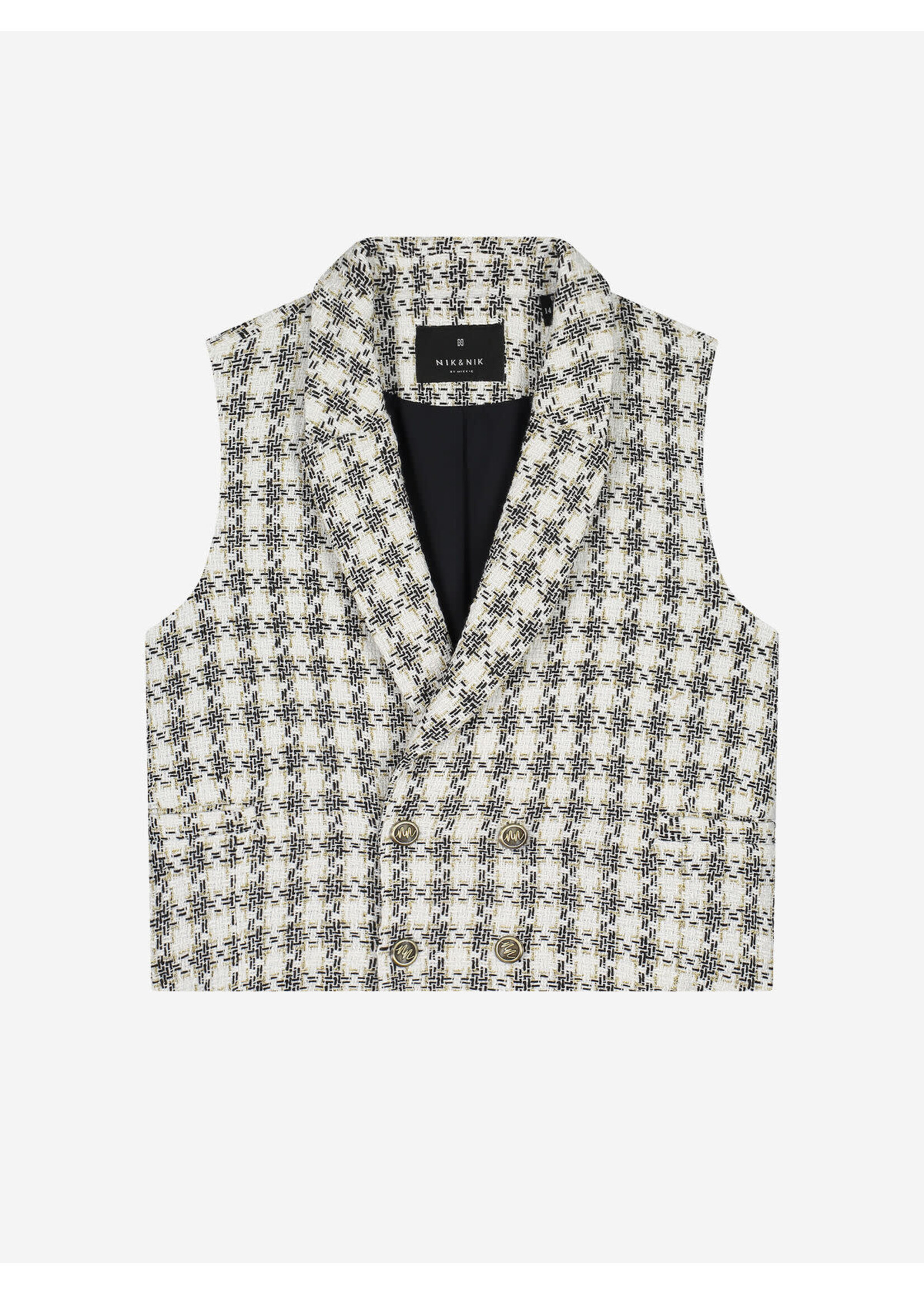 Nik&Nik Nik&Nik Sonna Blazer Off White/Black G 1-888 2404