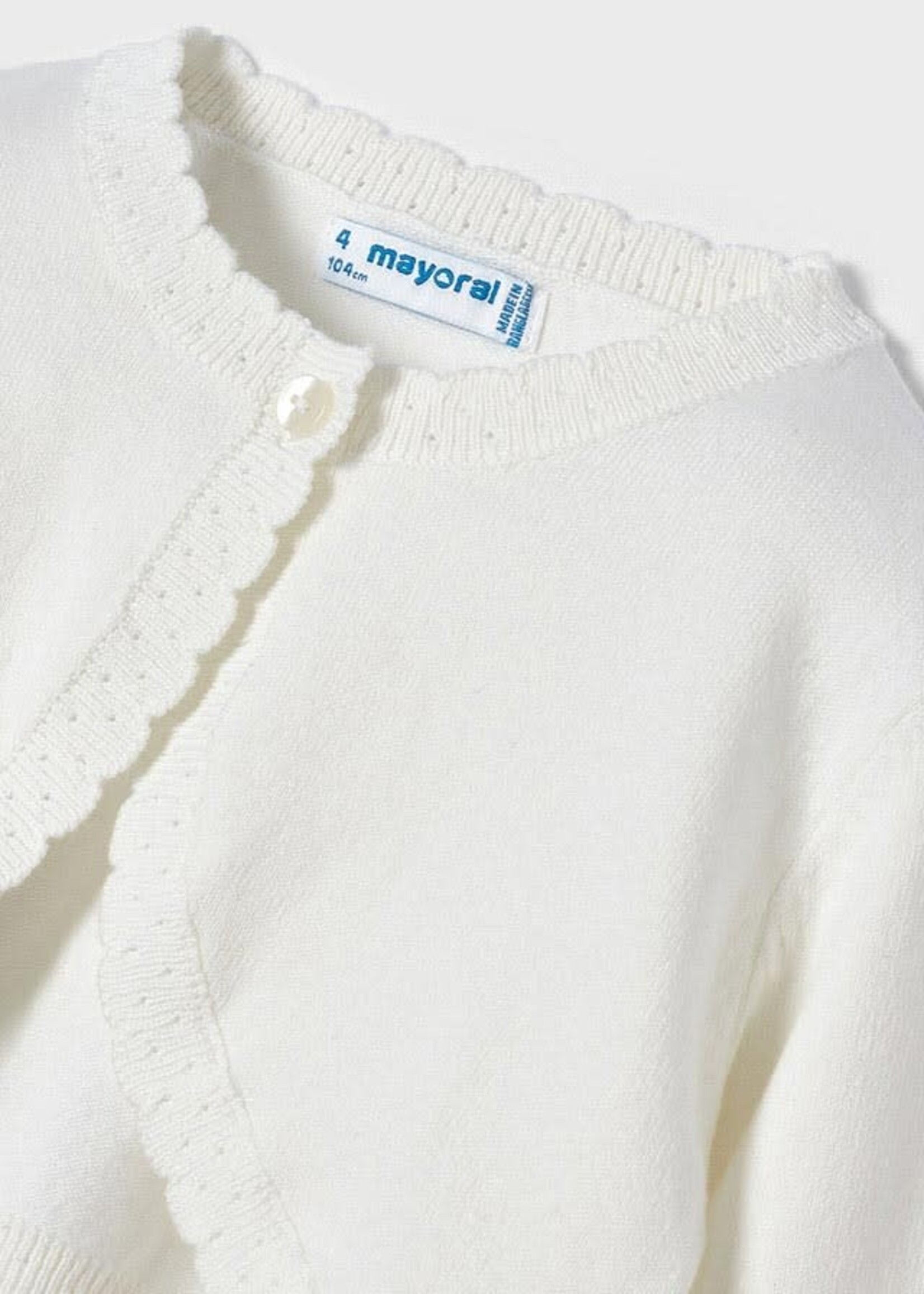 Mayoral Mayoral Basic knit cardigan Natural - 22 00320