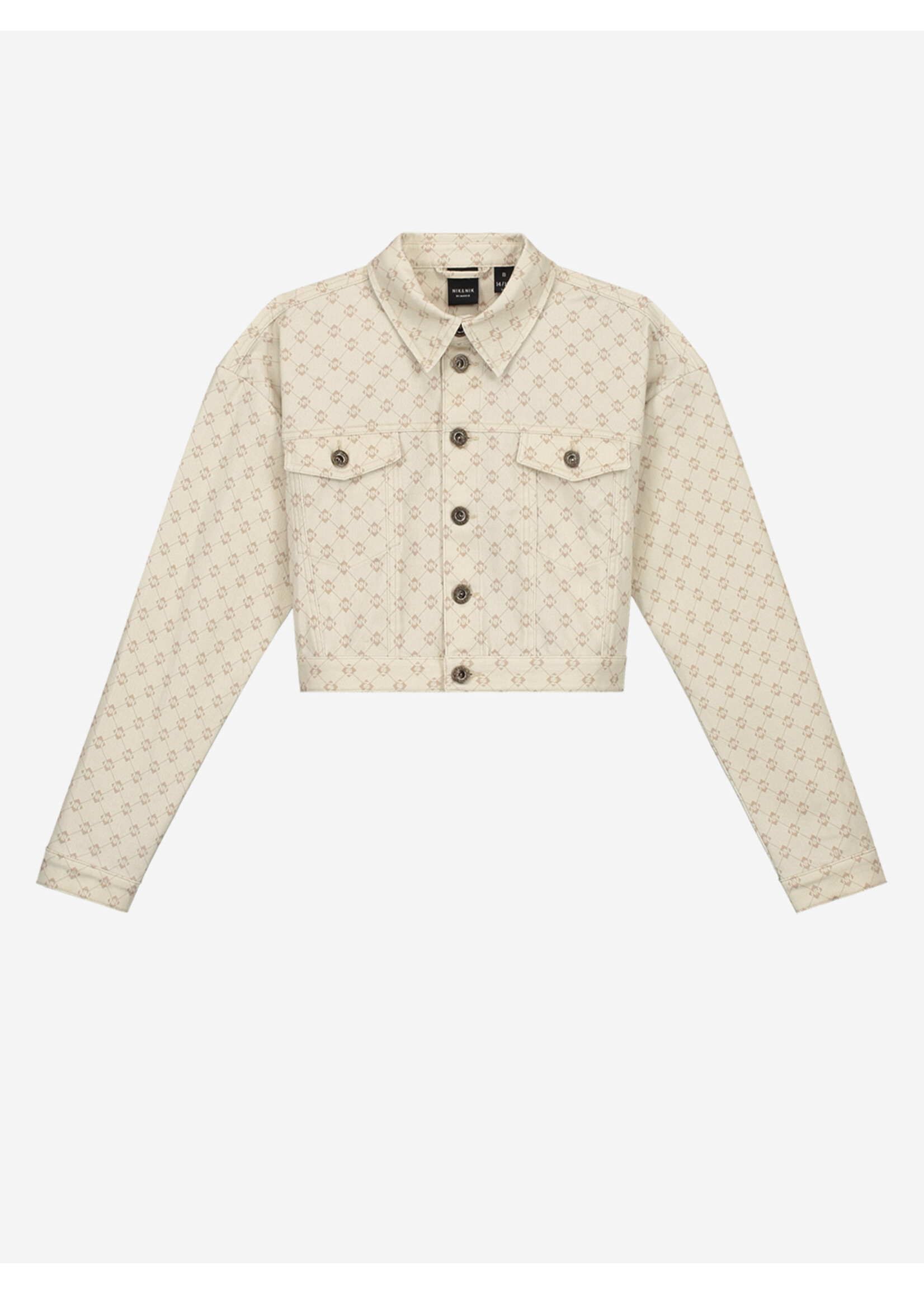 Nik&Nik Nik&Nik Printed Twill Jacket Kit/Hummus G 4-866 2404