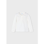 Mayoral Mayoral L/s basic polo Natur-pink - 24 00131
