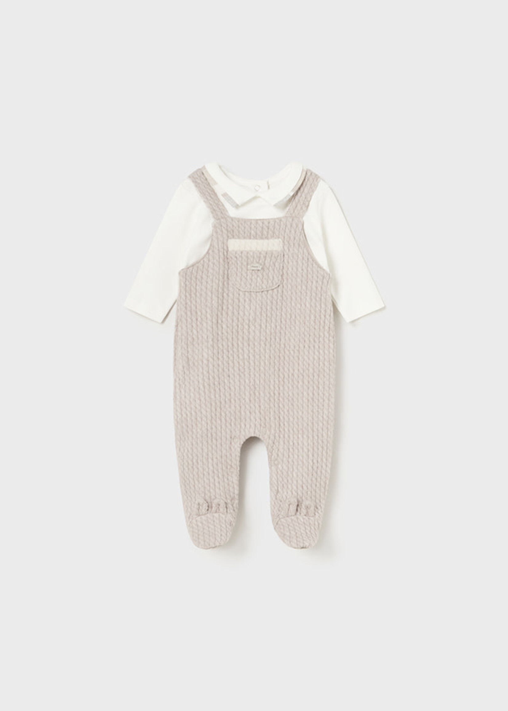 Mayoral Mayoral Onsie structured neck H. Walnut - 24 02615