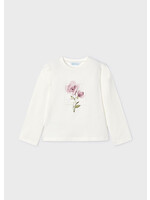 Mayoral Mayoral L/s t-shirt Natur-pink - 24 04066
