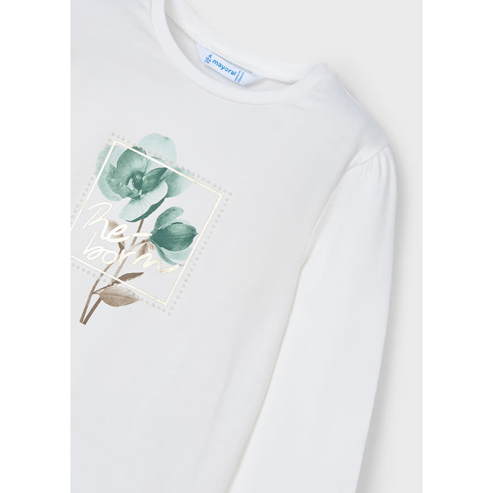 Mayoral Mayoral L/s t-shirt Nude-jade - 24 04066