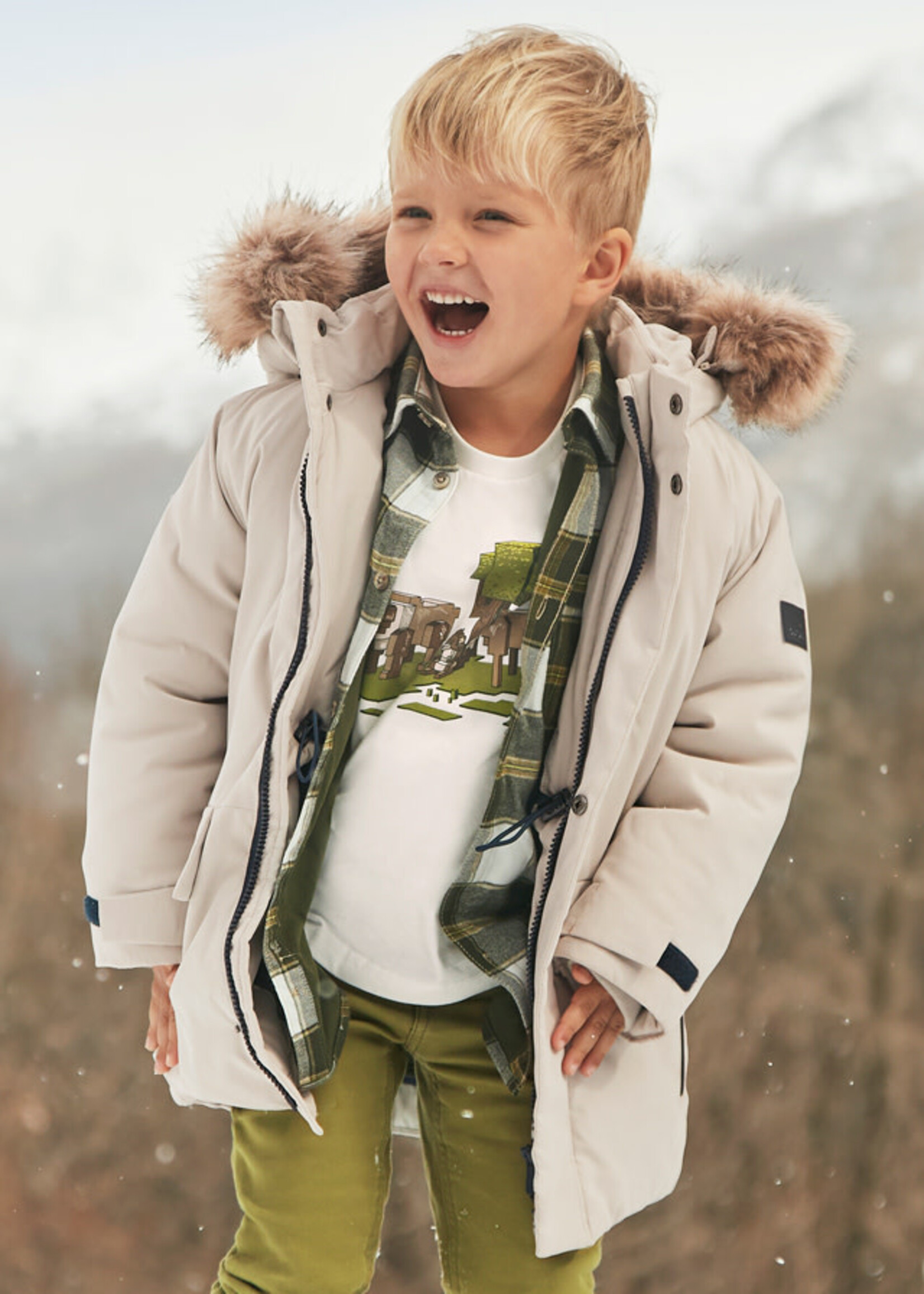 Mayoral Mayoral Parka coat Gypsum 24 04468