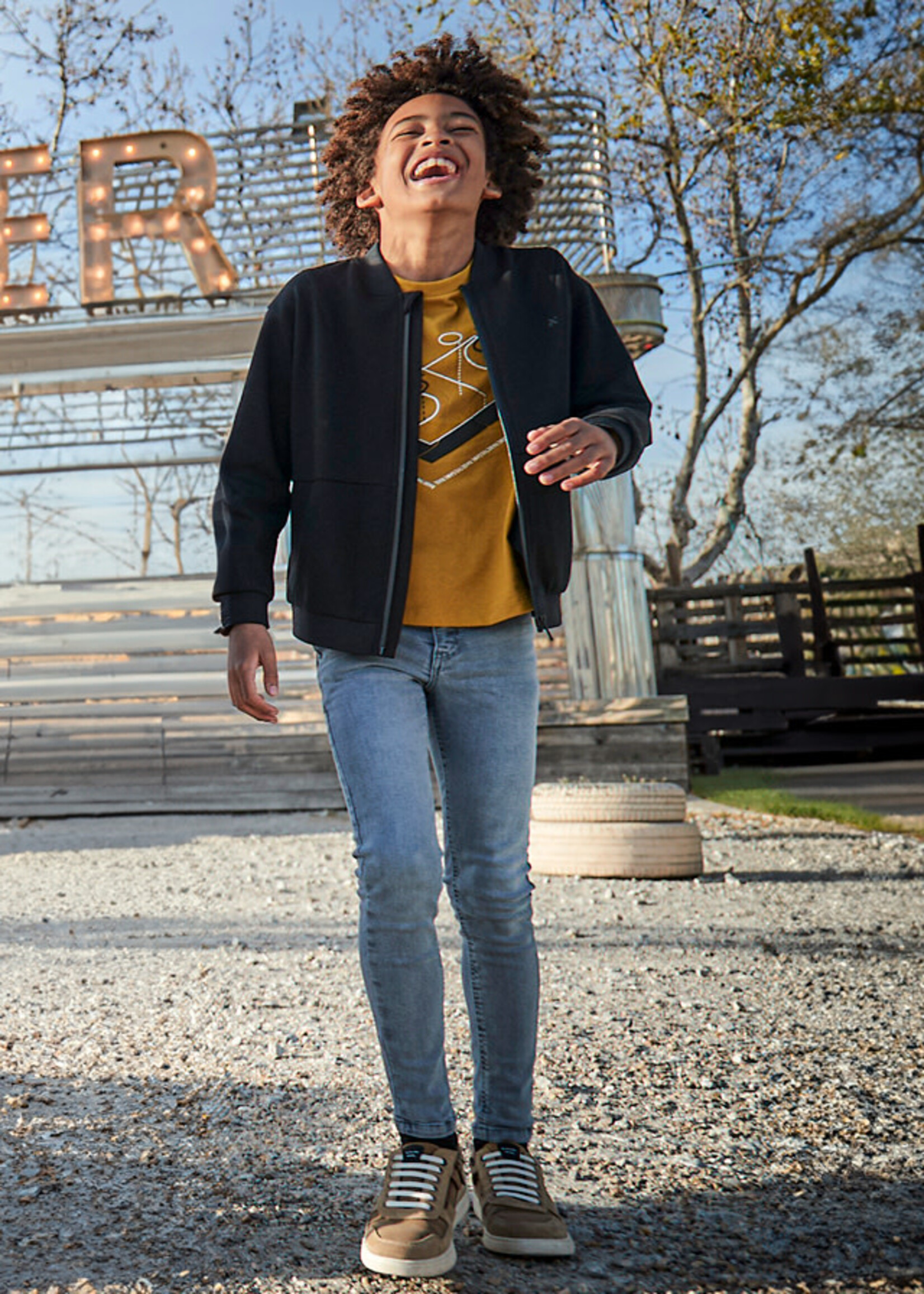 Mayoral Mayoral Skinny fit jeans Grey blue - 24 07542