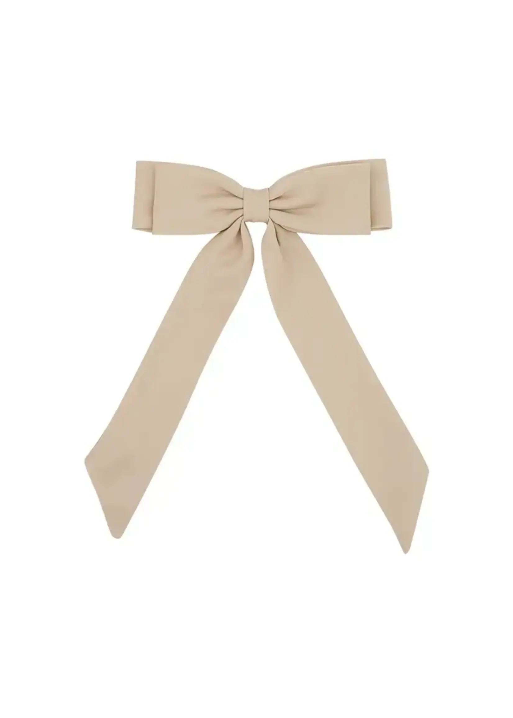 Siena Siena  strik satijn beige groot