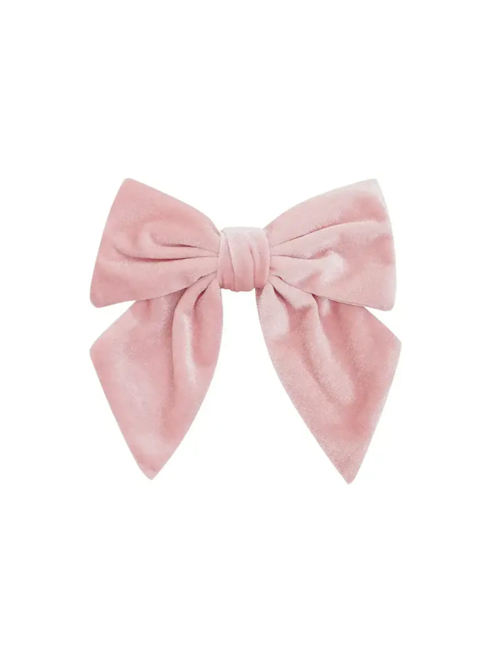 Siena Siena  strik velvet roze groot