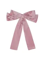 Siena Siena  strik velvet oud roze groot