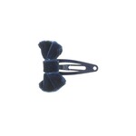 Siena Siena strik donkerblauw velvet (baby)3,5 x 2 cm