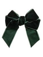 Siena strik velvet groen 9 cm