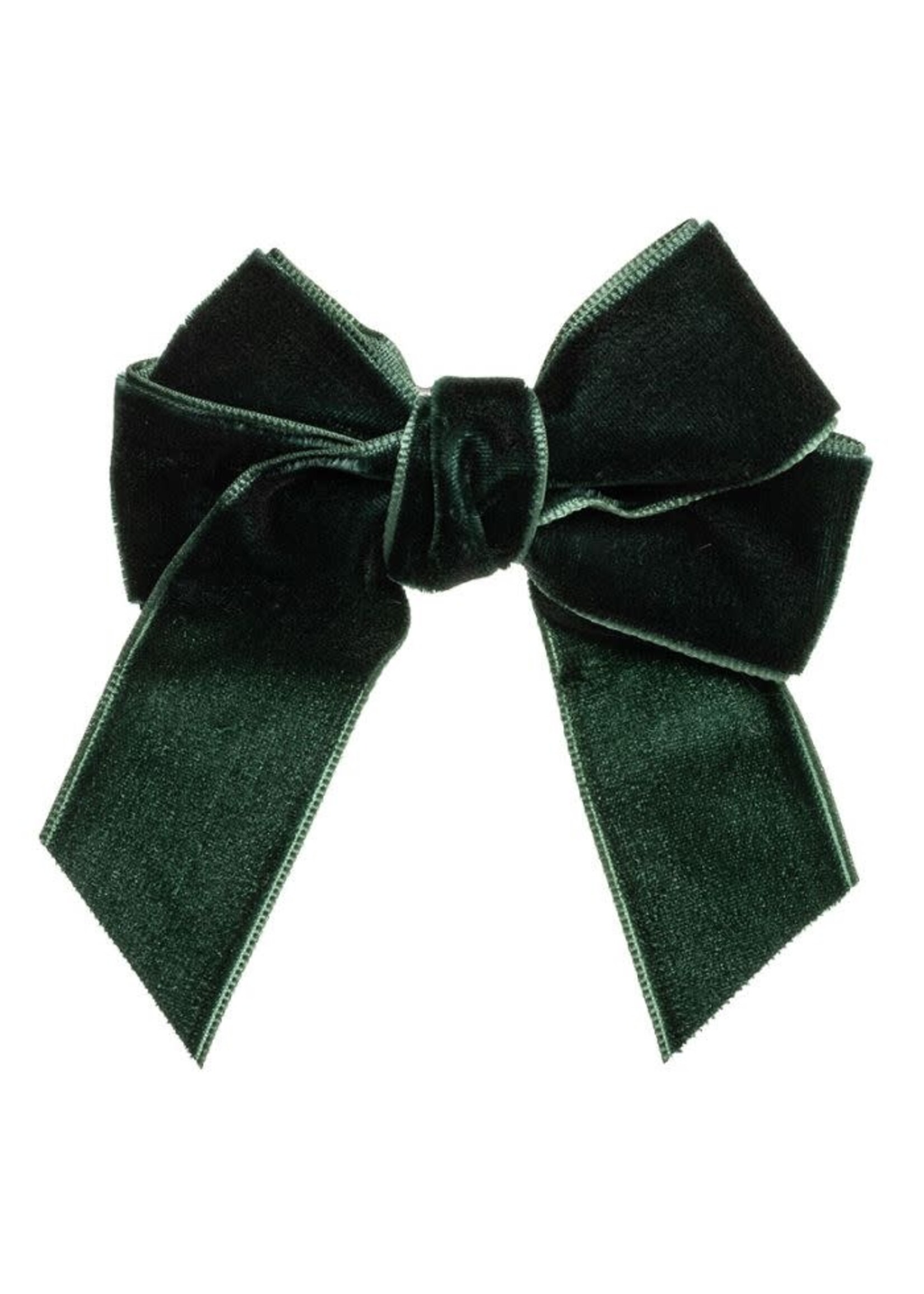 Siena Siena strik velvet groen 9 cm