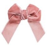Siena Siena strik oud roze velvet  9 cm