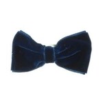 Siena Siena strik velvet d blauw 6,5 x 3,5 cm