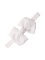 Siena Siena haarband  wit met groot  satijnen  strik