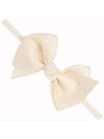 Siena Siena haarband  off white met groot  satijnen  strik