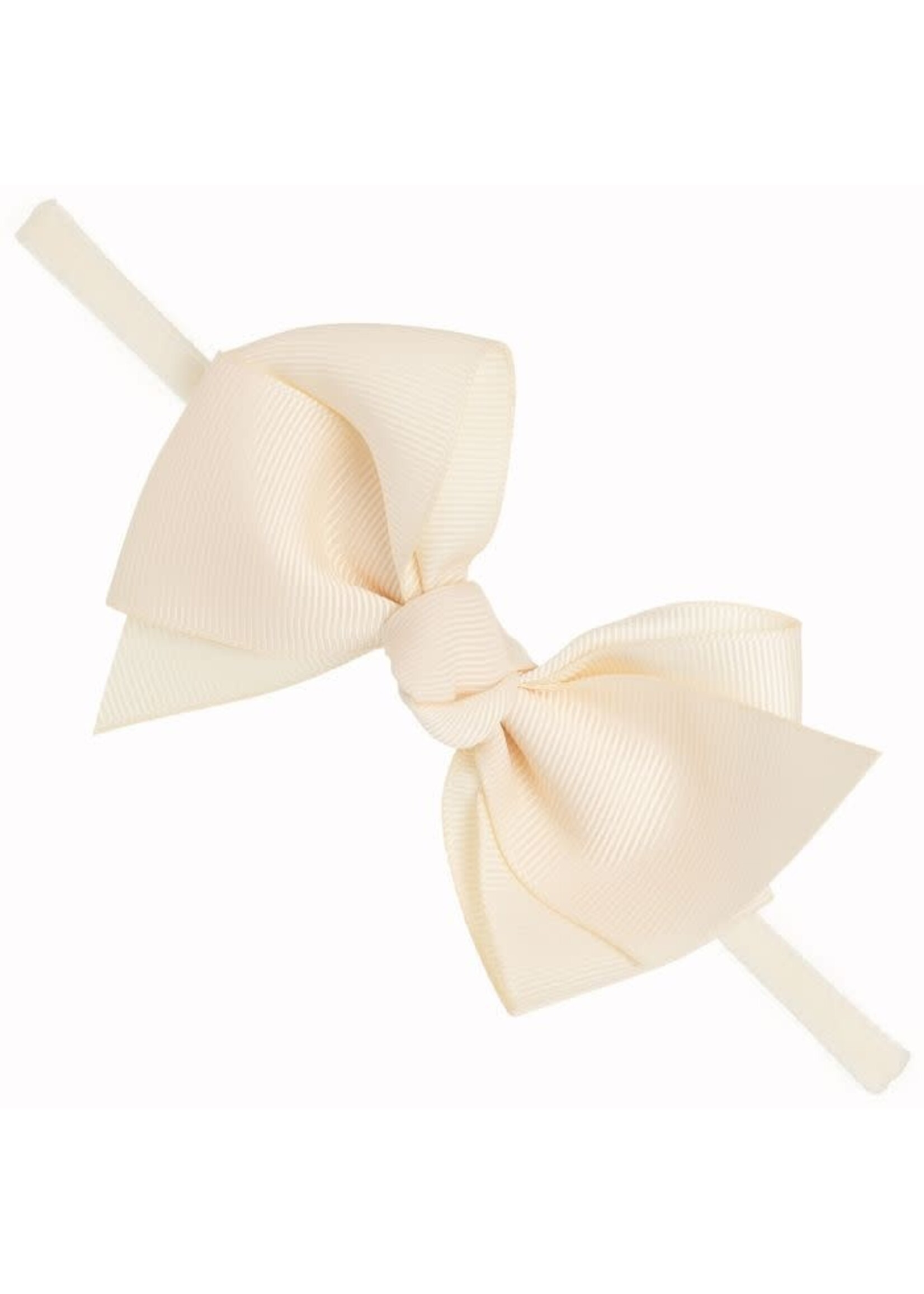 Siena Siena haarband  off white met groot  satijnen  strik