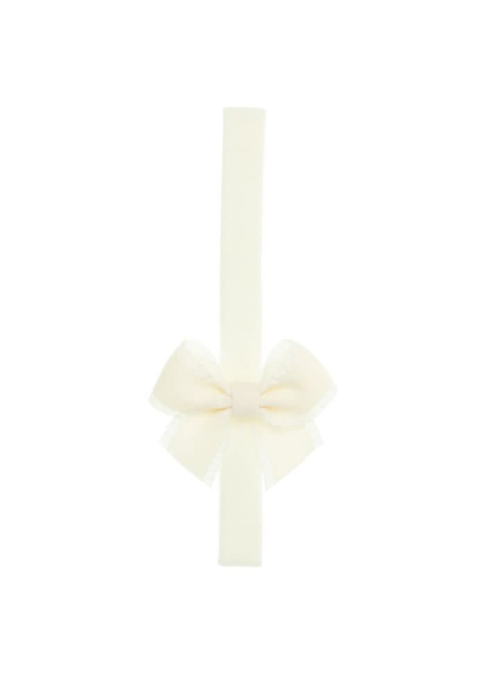 Siena Siena Haarband off white met satijn strikje 6 cm