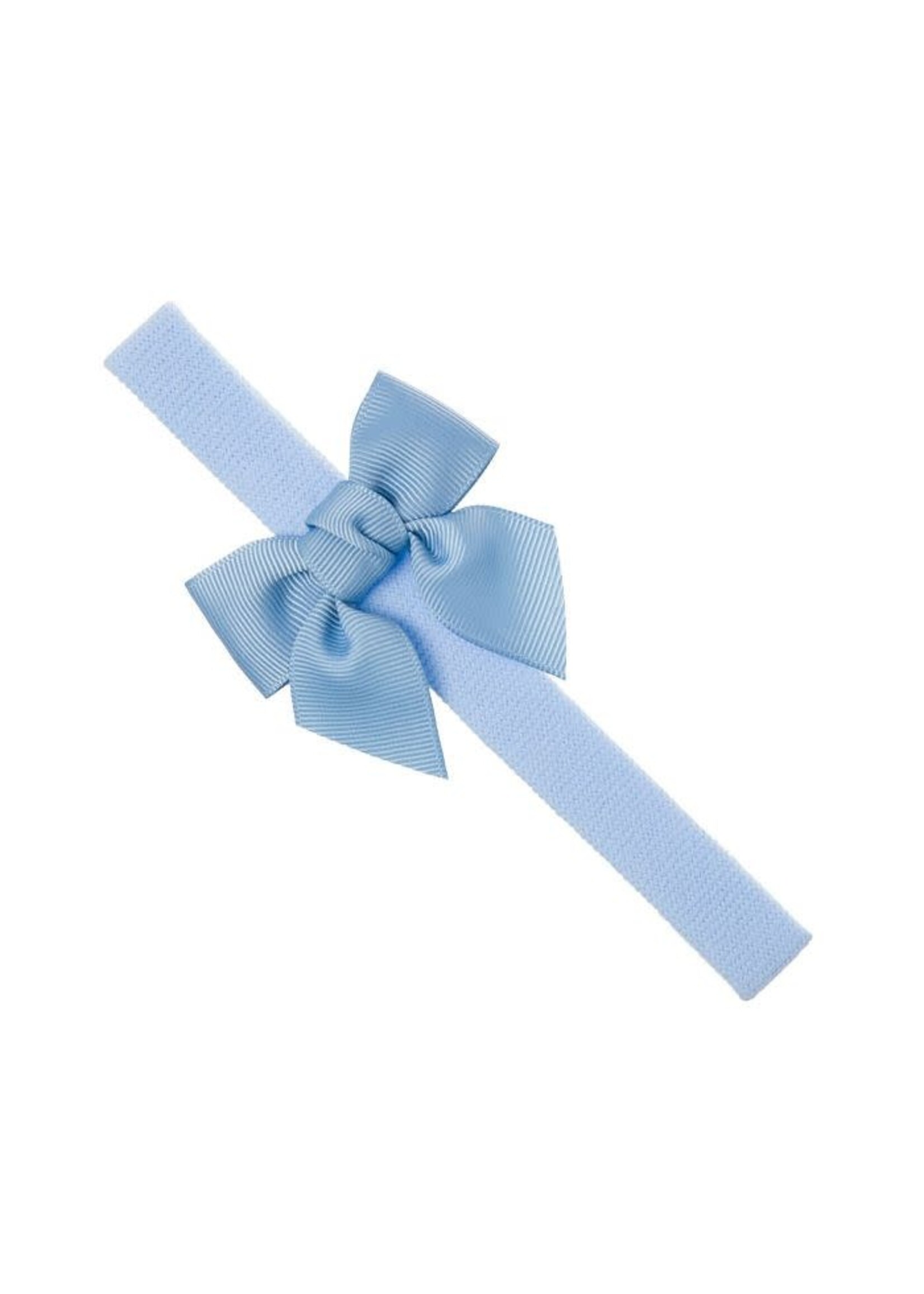 Siena Siena Haarband blauw met satijn strikje 6 cm