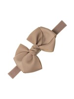 Siena Siena Haarband beige met grote strik 10 x 7 cm