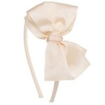 Siena  haarband  nude met strik 9;7 cm.
