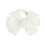Siena Siena elastiek  off white satijn strik 10,5 x 7 cm