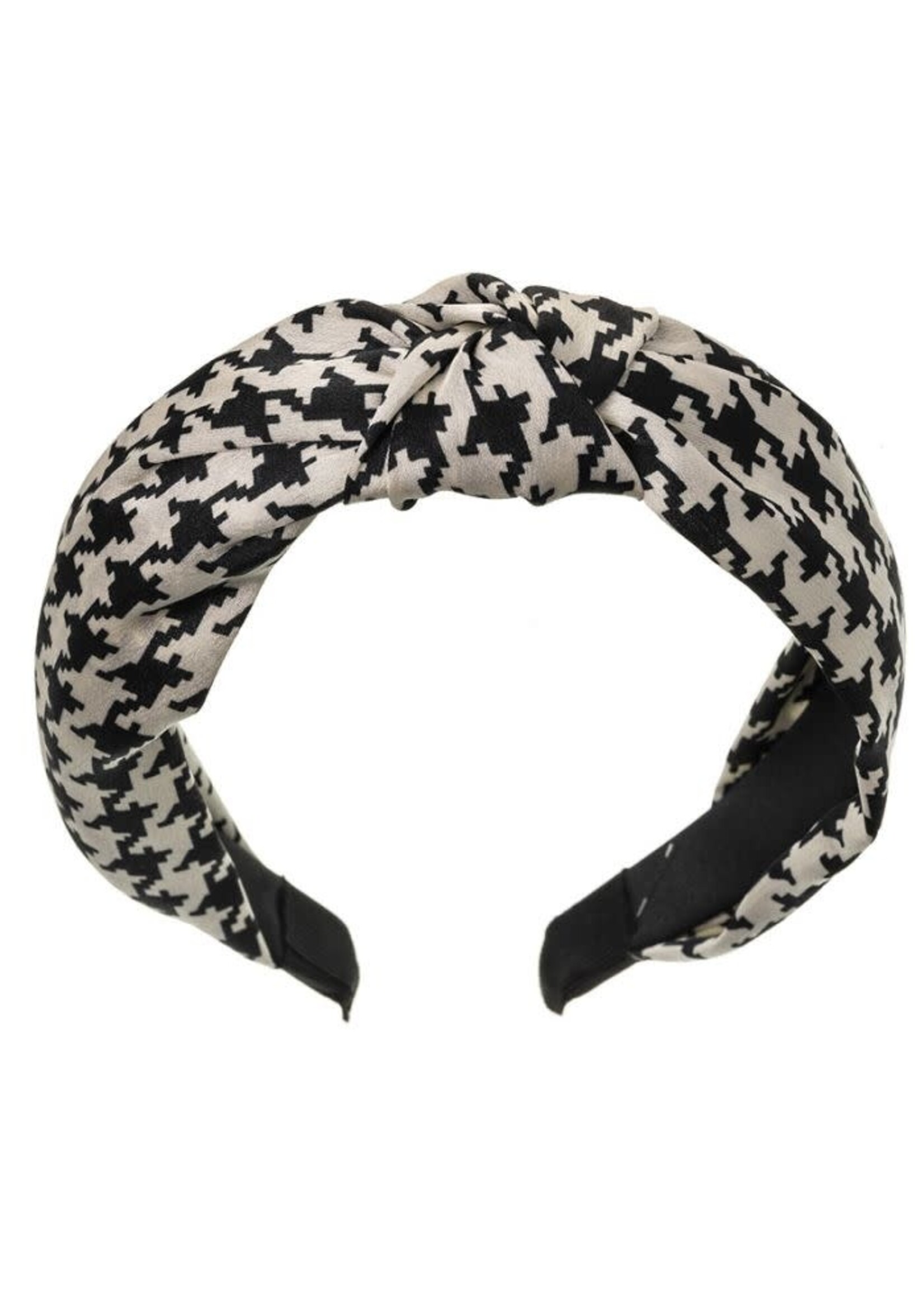Siena Siena strik Haarband ruit zwart
