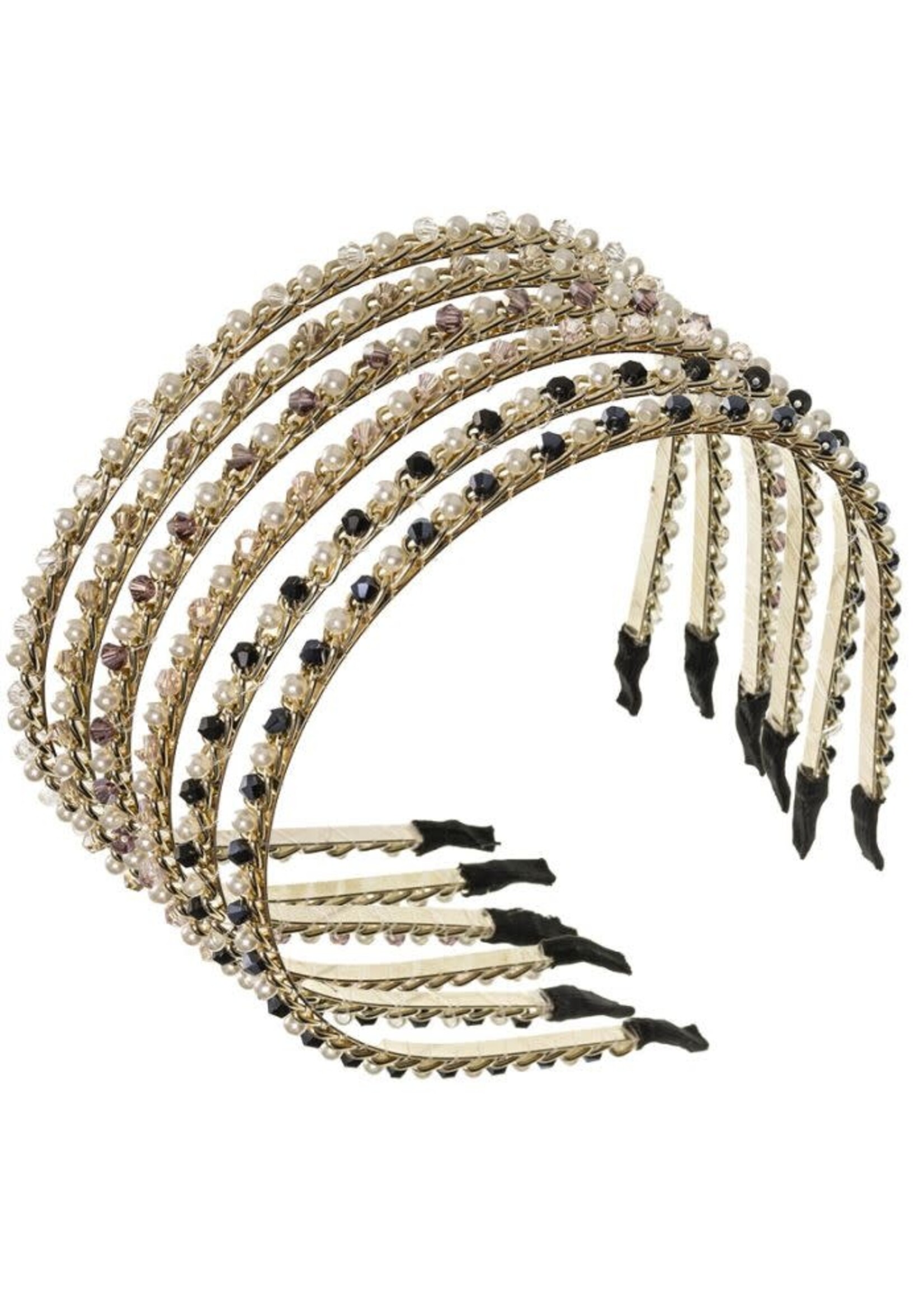 Siena Siena strik Haarband goud parel