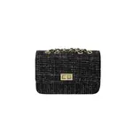 Tas 22 x 14 x 8 cm. met stiksels en gouden detail