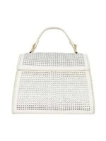 Tas off white met glitters