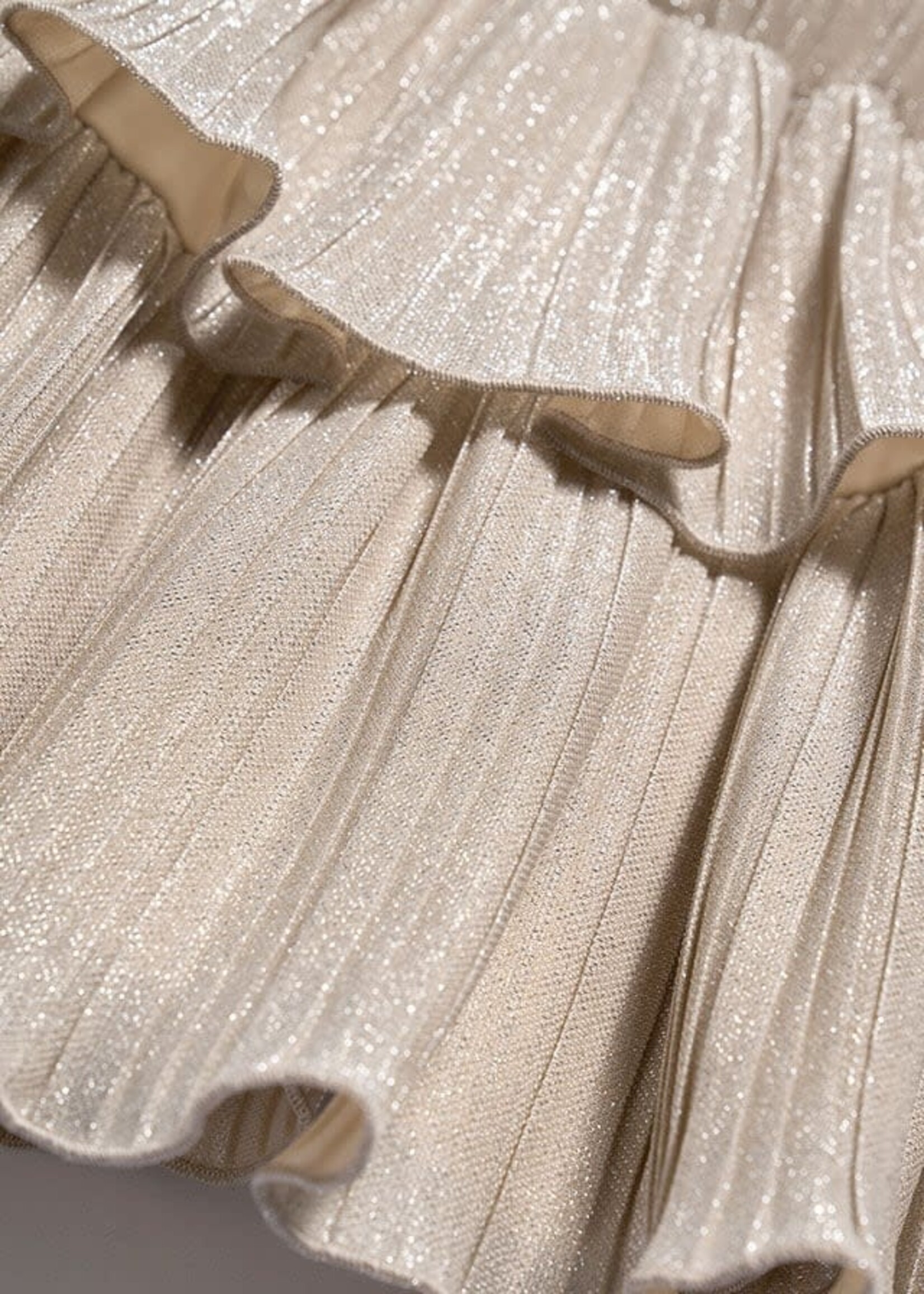 Abel & Lula Abel & Lula Pleated knit skirt Golden - 24 05520