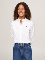 Tommy Hilfiger Tommy Hilfiger RUFFLE COLLAR BLOUSE, YBS KG0KG08230YBS White