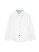 Boboli Boboli Oxford long sleeves shirt for boy -BCI white 739010