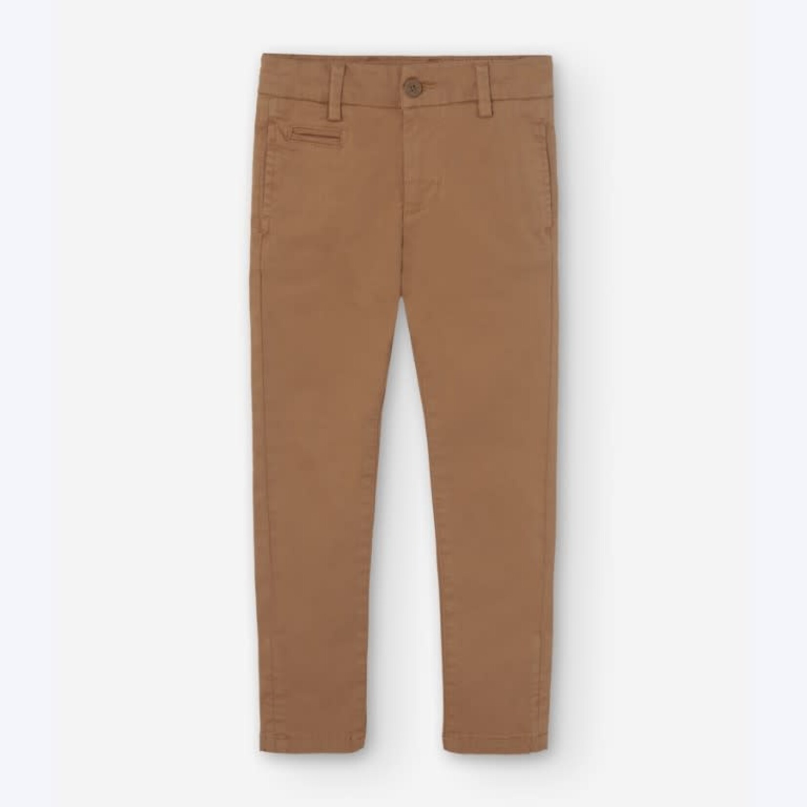Boboli Boboli Stretch satin trousers for boy -BCI teak 739054